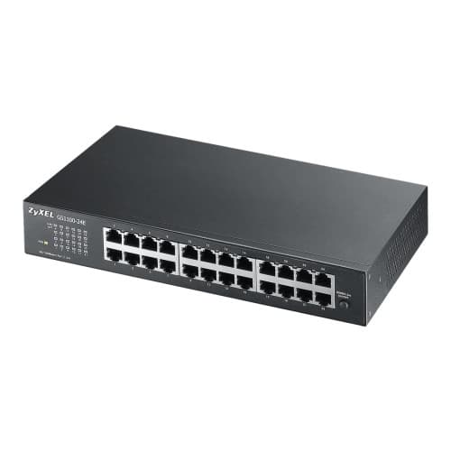 Zyxel GS-1100-24E - switch - 24 portar - ohanterad - rackmonterbar Svart