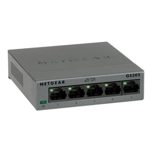 NETGEAR GS305 - switch - 5 portar - ohanterad Svart