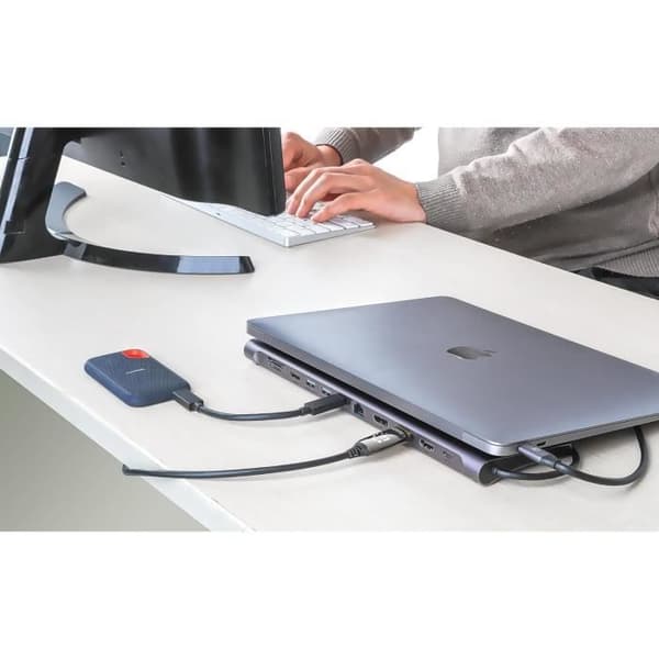Multiport-adapter - MANHATTAN - 12 i 1 - 4K 60Hz - HDMI, DisplayPort, USB-A