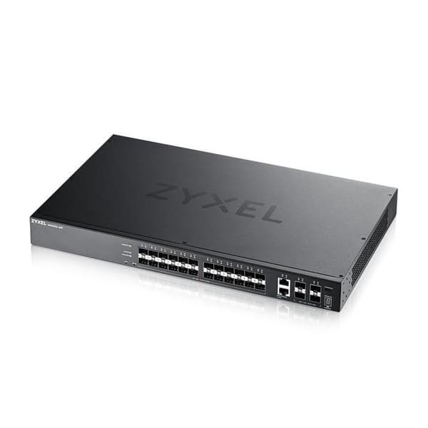 Switch - ZYXEL - XGS2220-30F - 24 SFP-portar - 6 10G Uplink-portar - Gigabit Ethernet Svart