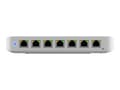 Miniatyrbild 1 av 5: Ubiquiti UniFi Switch Ultra 210W - Switch - Administrerad - 7 x 10/100/1000 (PoE+) + 1 x 10/100/1000 (PoE++) - skrivbordsmodell, väggmonterbar - PoE+