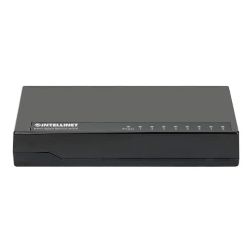 Intellinet - switch - 8 portar Svart