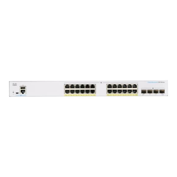 - Cisco - Cisco Business 250 Series CBS250-24FP-4G - Switch - C3 - intelligent - 24 x 10/100/1000 (PoE+) + 4 x Gigabit SFP -