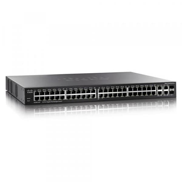 Switch Cisco SG300-52MP-K9-UK Svart