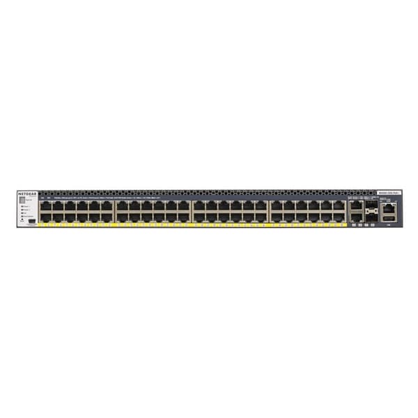 Switch hanterbar - NETGEAR - M4300-52G-PoE+ - 48 portar 1G PoE+ - 4 portar 10G - 550W PSU
