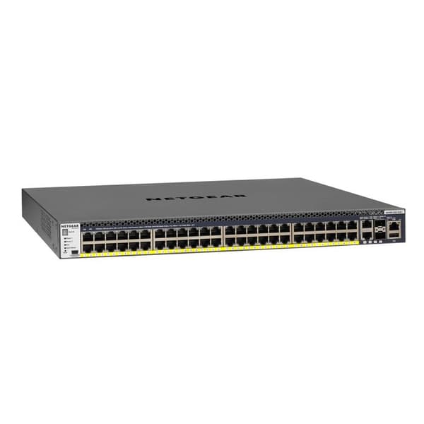 Switch hanterbar - NETGEAR - M4300-52G-PoE+ - 48 portar 1G PoE+ - 4 portar 10G - 550W PSU