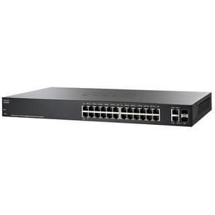 CISCO Smart Plus Access Point med 26-portars Gigabit PoE Black - SG220-26P Svart