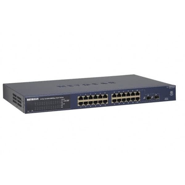 Netgear GS724T - 24-port switch Blå