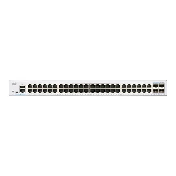 - Cisco - Cisco Business 250 Series CBS250-48T-4X - Switch - C3 - intelligent - 48 x 10/100/1000 + 4 x 10 Gigabit SFP+ - Monter