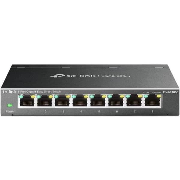 Tp Link nätverksswitch 8-portars skrivbordsswitch 10/100/1000 Mbps