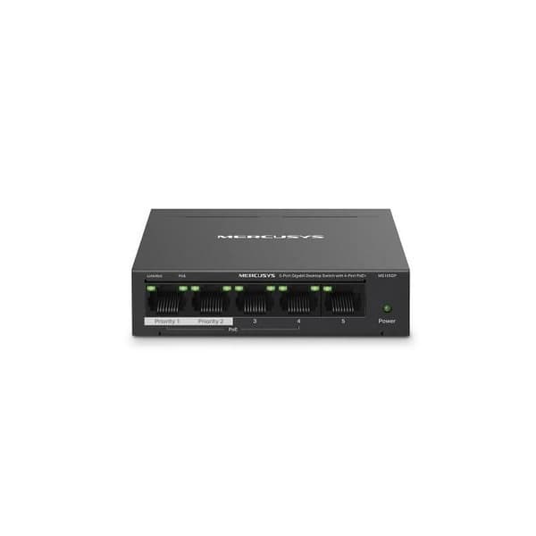 Mercusy MS105GP. Portar av typ Ethernet-switch RJ-45: Gigabit Ethernet (10/100/1000), Antal switchportar Svart