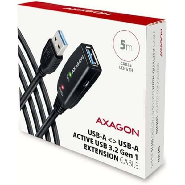 USB-kabel - AXAGON - ADR-305 - Aktiv - 5m - USB 3.2 Gen 1