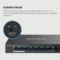 Miniatyrbild 5 av 5: Switch - MERCUSYS - MS108GP - 8 portar - Gigabit Ethernet - Power over Ethernet (PoE)