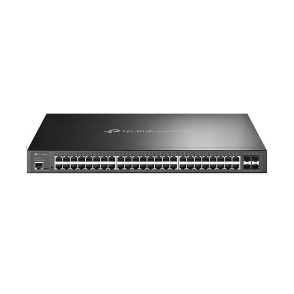 TP-LINK-switch - 48 RJ-45 Ethernet-portar - Gigabit Ethernet - 4 SFP+-platser