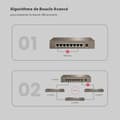 Miniatyrbild 3 av 4: TENDA TEG1008D 8-portars Gigabit Ethernet-switch - Auto-negotiation - 4KV motblixt