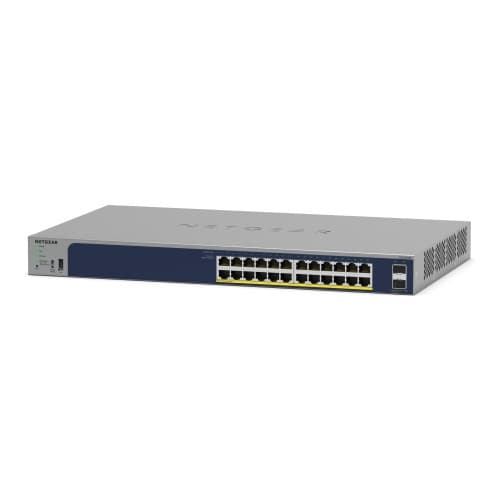 NETGEAR Smart GS728TP - switch - 24 portar - smart - rackmonterbar Grå