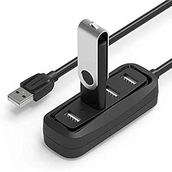 USB-hubb - VENTION - 4 portar - USB-gränssnitt - Lätt 74g - Praktisk för alla dina enheter