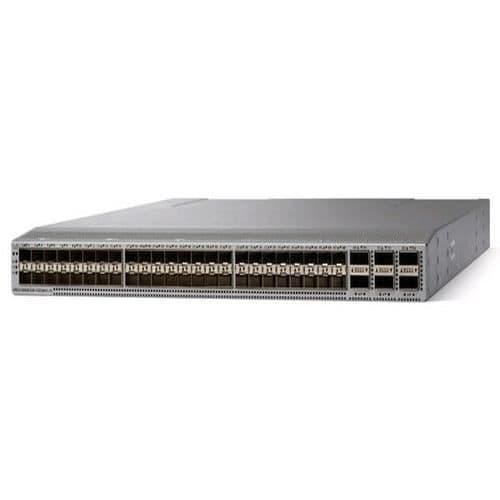 Cisco Nexus 9300-switch med 48 portar 1/10/25G och 6 portar 40/100G, integrerad MACsec och stöd för SyncE.