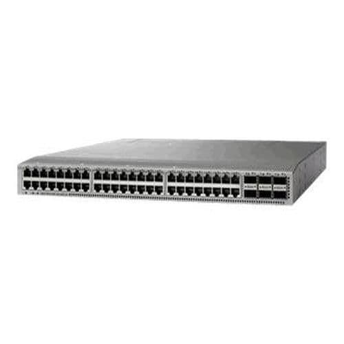 Cisco Nexus 9300-switch med 48 portar 1/10/25G och 6 portar 40/100G, integrerad MACsec och stöd för SyncE.