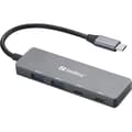 Miniatyrbild 1 av 2: USB-hub - SANDBERG - 136-50 - 2xUSB-A + 2xUSB-C - Strömförsörjning via USB-C - Plug and Play