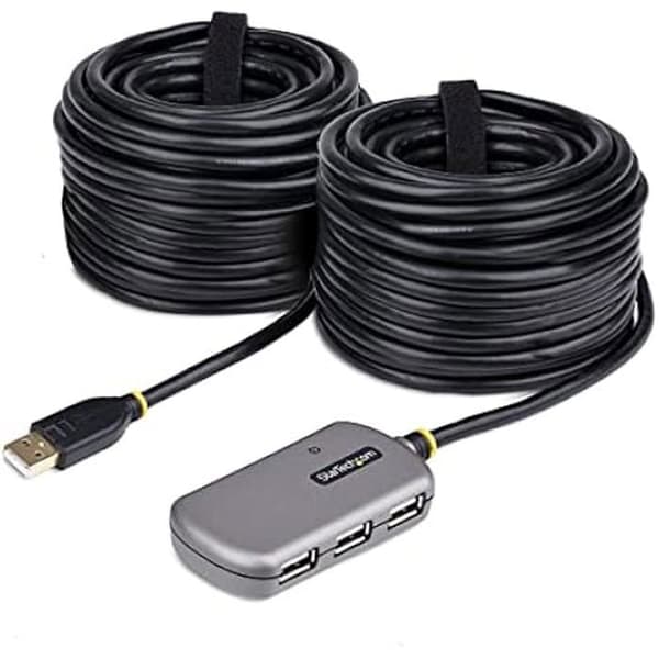 USB-hubb - STARTECH.COM - USB 2.0 Förlängningskabel - 24m - 4 portar - Aktiv strömad kabel