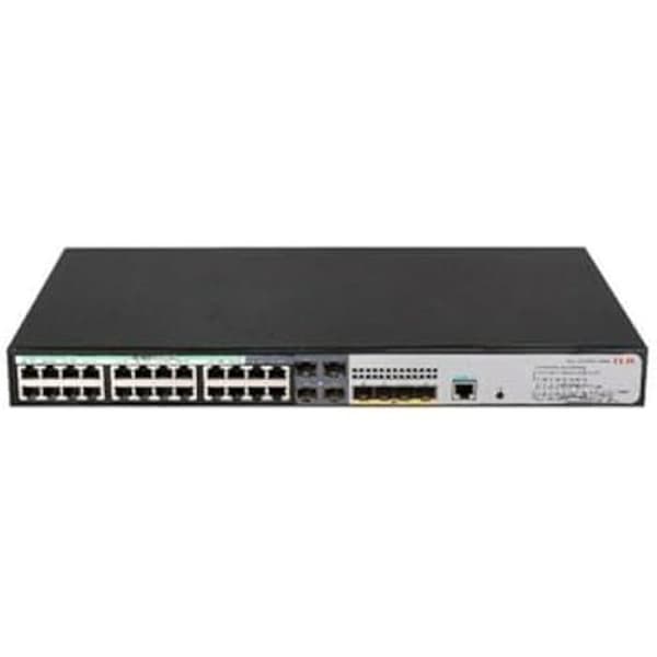 Switch - H3C - S5120V3-28S-HPWR-LI - L3 - 28 portar - Mått 22,66x22,68x8,97 cm Svart, Vit
