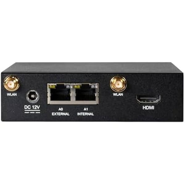 Brandvägg - WORTMANN AG - Dwarf G5 - UTM - Securepoint Infinity-licens - Noir