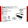 Miniatyrbild 2 av 2: USB-hub - Länk - LKHUB304 - 4 portar USB 3.0 - Svart
