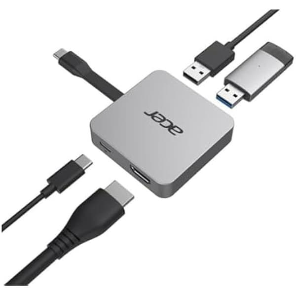 4 i 1 dongel - ACER - Typ C - 1 x HDMI - 2 x USB 3.2 - 1 x USB C