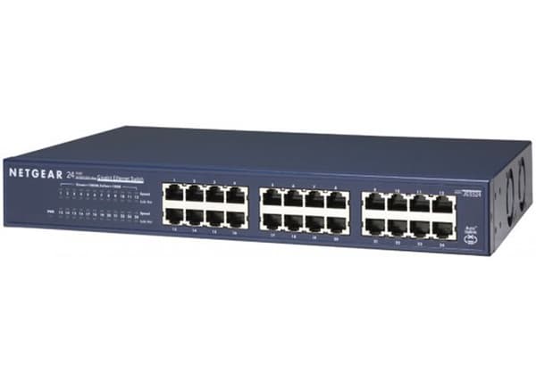 Switch Ethernet - NETGEAR - GS524-300EUS - 24 portar Gigabit - Inbyggd QoS - Plug-and-play