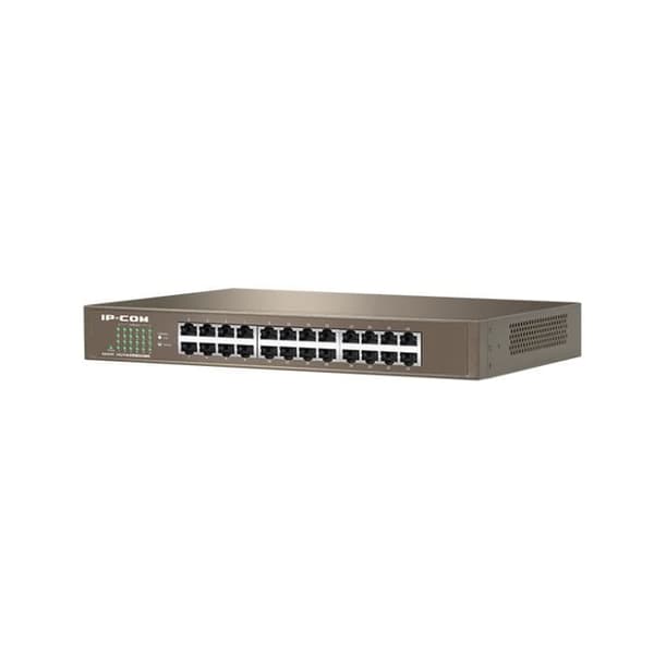 IP-COM Desktop-switch 24 portar Gigabit 10/100/1000M RJ45, Auto MDI/MDIX, Plug&amp;Play, IP-kameraanslutning, stålomkopplare. G1024D