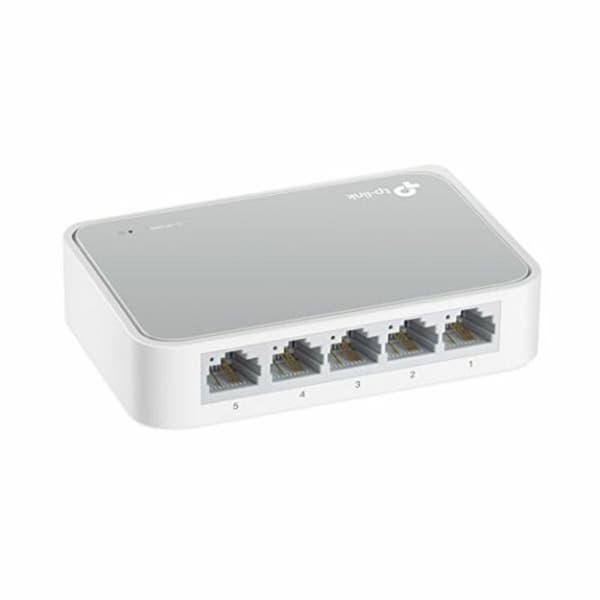Switch til desktop TP-Link TL-SF1005D           RJ45 x 5 10/100 Mbps Hvid