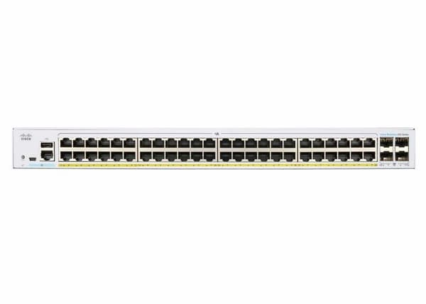 Administrerbar switch - CISCO - CBS350-48P - 48 Ethernet-portar - Gigabit - USB 2.0