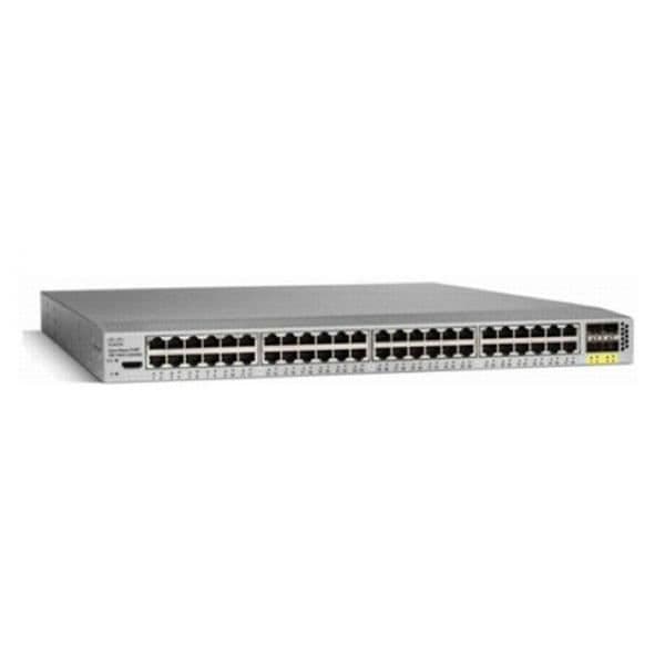 Switch - CISCO - N2K-C2248TPE-BA-B - Ethernet-gränssnitt - Strömförsörjning - 48 portar- USED Grå