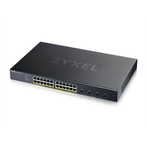 XGS1935-28HP-EU0101F ZyXEL XGS1935-28HP - Switch Smart Manageable 24 portar PoE+ 100/1000 Mbps + 4 portar SFP+ 10 Gbps