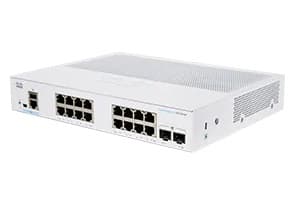 Cisco Business 250 Series CBS250-16T-2G - Switch - L3 - smart - 16 x 10/100/1000 + 2 x Gigabit SFP - rackmonterbar - återanvänd
