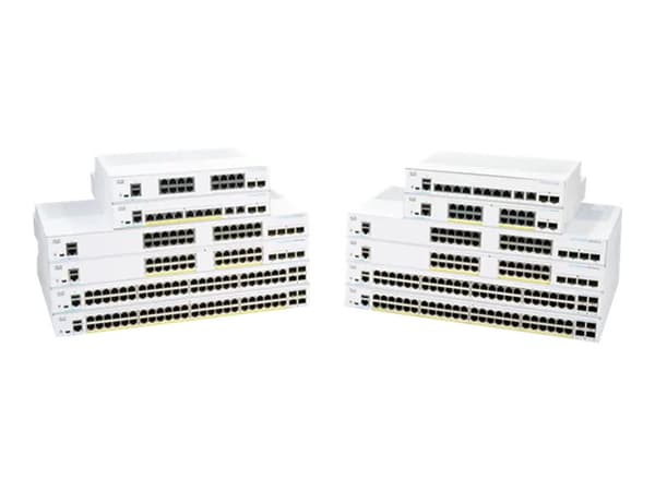 Cisco Business 250 Series CBS250-8T-E-2G - Switch - L3 - smart - 8 x 10/100/1000 + 2 x kombo-SFP - rackmonterbar - gjenfabrikert