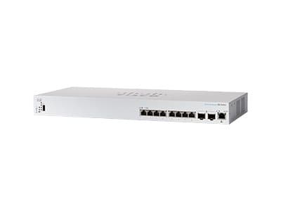 Cisco Business 350 Series CBS350-8XT - Switch - L3 - Styrt - 6 x 10GBase-T + 2 x combo 10 Gigabit SFP+/RJ-45 - rackmonterbar - gjenfabrikert