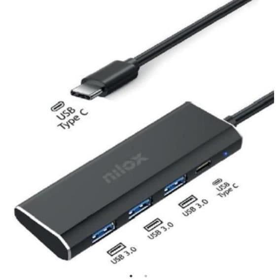 USB C HUB 3USB3.0 1USBC NILOX NXHUBUSBC03