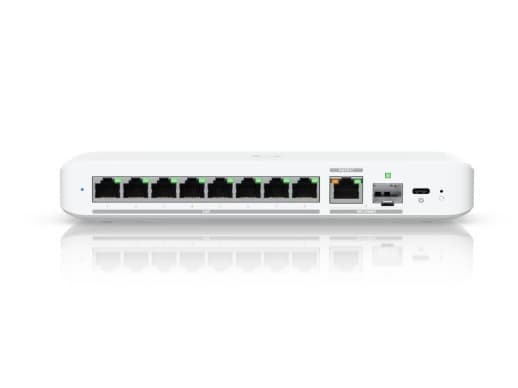 Ubiquiti UniFi Flex 2.5G - Switch - Administrerad - 8 x 2.5GBase-T + 1 x 10Gb Ethernet + 1 x 10Gb Ethernet SFP+ - skrivbordsmodell, väggmonterbar, DI