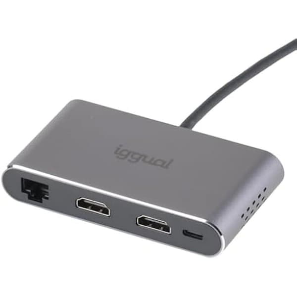 Typ C Hub - IGGUAL - 8 i 1 - 2 x HDMI - 2 x USB - RJ45 - PD100 W