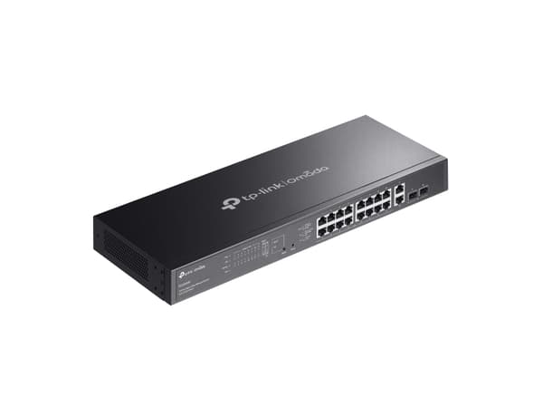 TP-Link Omada ES220GMP, hanterad, L2, Gigabit Ethernet (10/100/1000), Strömförsörjning via Ethernet (PoE) stöd, Rackmontering