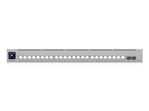 Ubiquiti UniFi Enterprise Campus 24 PoE - Switch - L3 - Administrerad - 8 x 2.5GBase-T + 16 x 10Gb Ethernet + 2 x 25 Gigabit SFP28 - rackmonterbar -