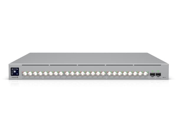 Ubiquiti UniFi Enterprise Campus 24 PoE - Switch - L3 - Administrerad - 8 x 2.5GBase-T + 16 x 10Gb Ethernet + 2 x 25 Gigabit SFP28 - rackmonterbar -