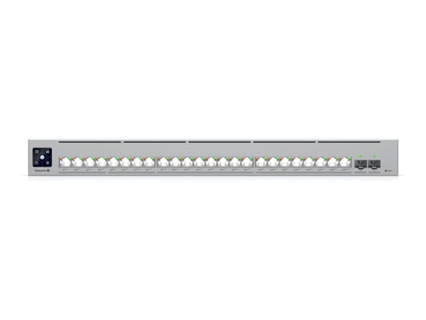 Ubiquiti UniFi Enterprise Campus 24 PoE - Switch - L3 - Administrerad - 8 x 2.5GBase-T + 16 x 10Gb Ethernet + 2 x 25 Gigabit SFP28 - rackmonterbar - Grå