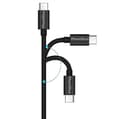 Miniatyrbild 3 av 3: USB-C-kabel - Phonillico - 2-pack - 1 Meter - Kompatibel med Nintendo - Vit färg