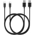 Miniatyrbild 1 av 3: USB-C-kabel - Phonillico - 2-pack - 1 Meter - Kompatibel med Nintendo - Vit färg