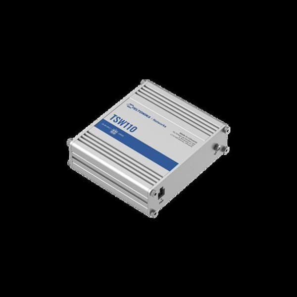 Ethernet-switch - JSC Teltonika - TSW110 - Robust aluminium - 5 Gigabit-portar - 9-30 V