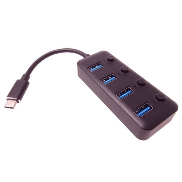 PremiumCord 5G SuperSpeed USB Typ C Hub till 4 USB 3.1 A Gen1-portar - ku31hub08