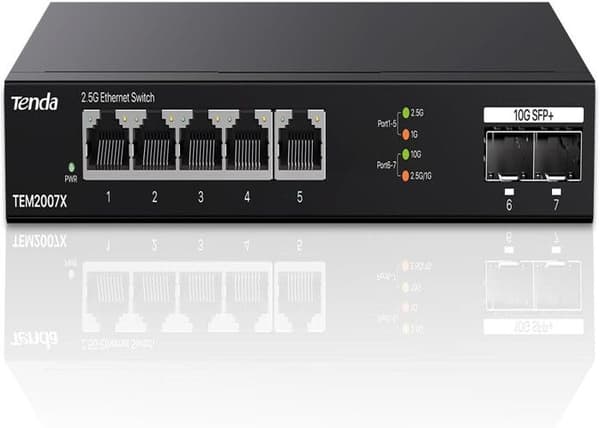 Switch - hub ethernet - injektor Tenda - TEM2007X